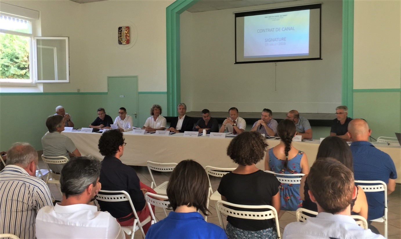 signature contrat canal canet